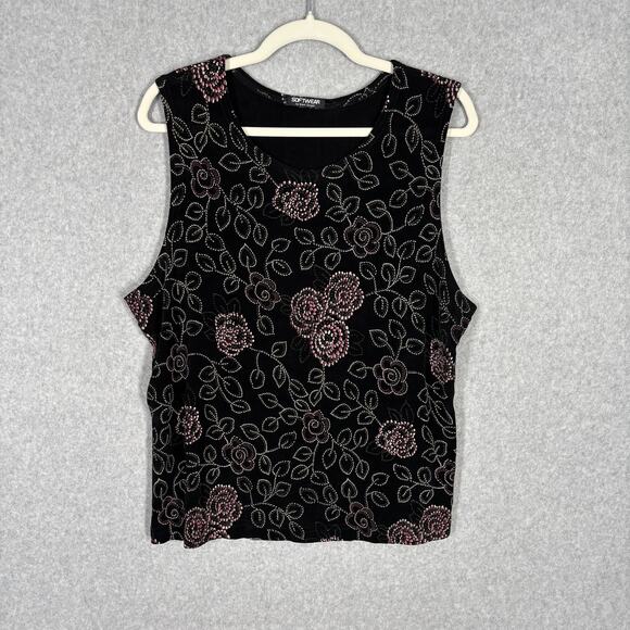 Softwear Mark Singer Top Large Slinky Knit Career Capsule Church Maximalist Loud - Picture 1 of 9